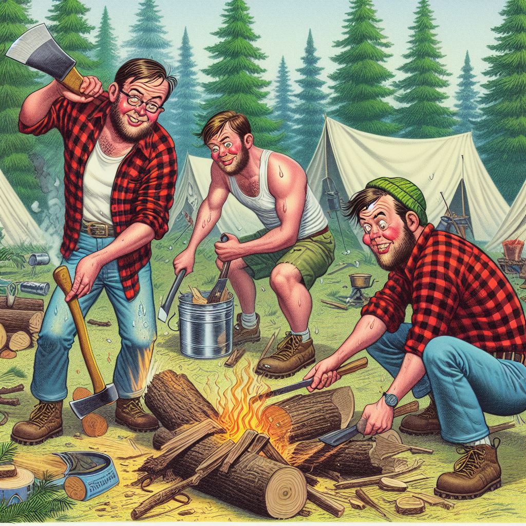 Camping can put you to work.