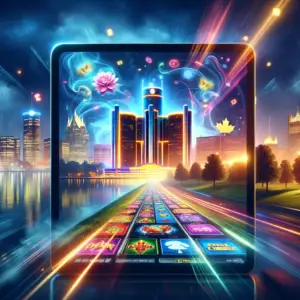 Michigan Online Gaming - A player winning at a fast-payout casino game