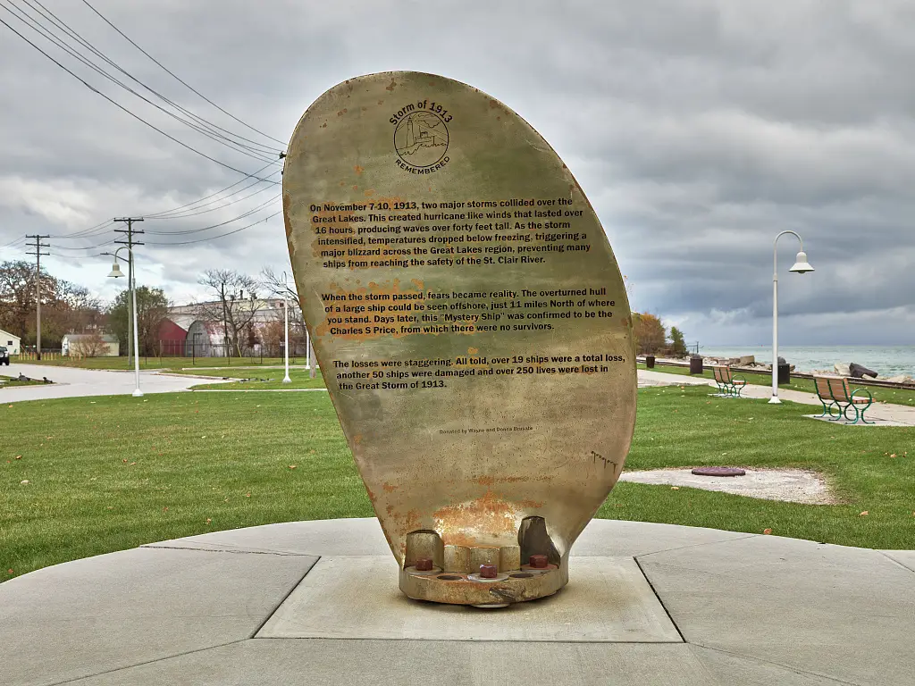 Memorial To The Victims of the Great Storm of 1913 in Port Huron