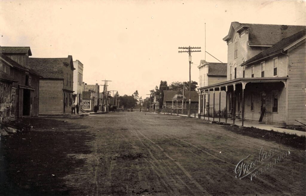 Caseville's Main Street Looking North 1909