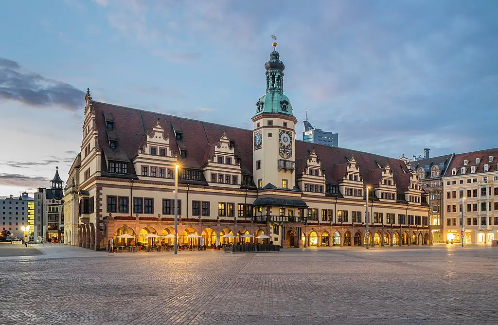 Old city hall of Leipzig, Saxony, Germany 