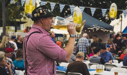 man drinking liquor