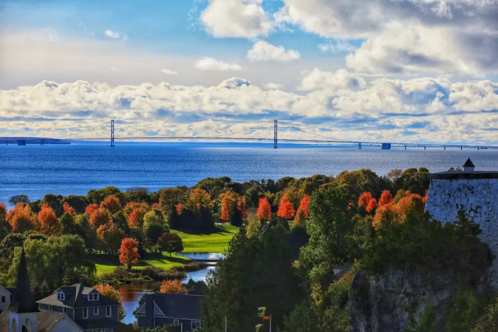 View of Mackinac Bridge From Mackinac Island