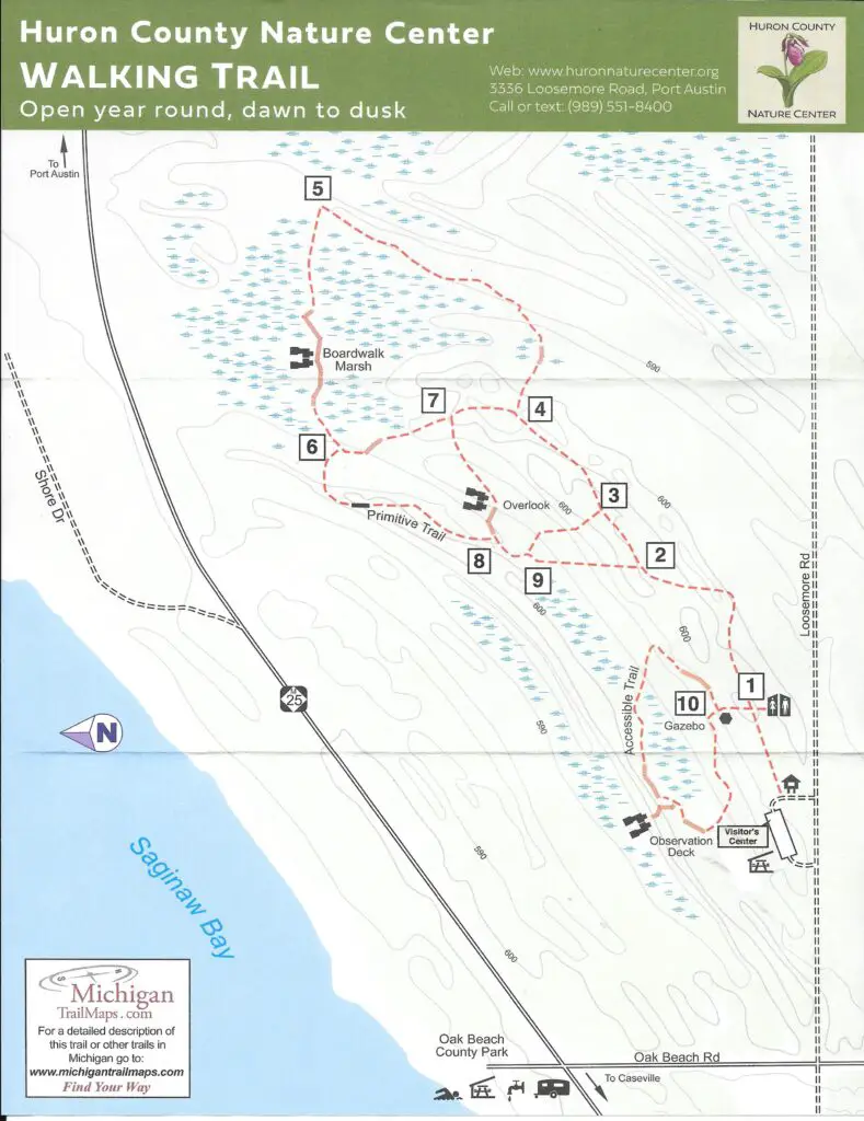 Map of Walking Trails at HCNC