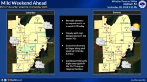 a screenshot of a weather map