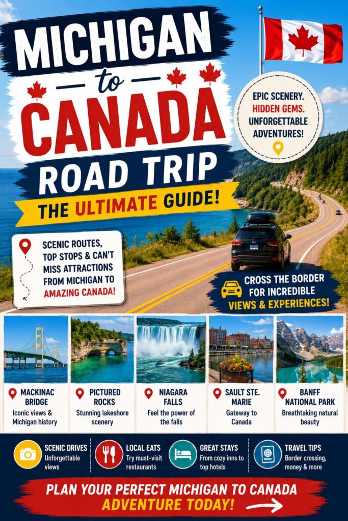 Guide for Michigan to Canada road trip