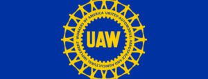 a blue and yellow logo