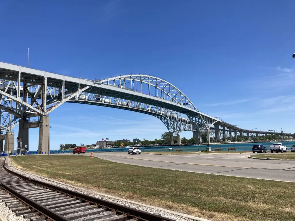 Blue Water Bridge Over the St. Claire River