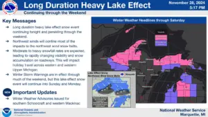 Upper Peninsula snowstorm