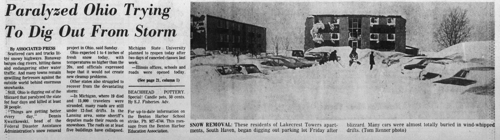 Remembering The Blizzard Of 1978 - West Michigan’s Worst Winter Storm