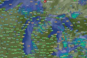 Michigan weather map