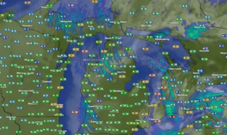 Michigan weather map