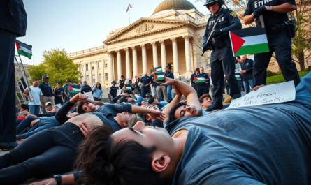 a group of people lying on the ground