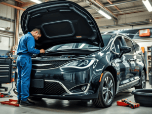 a man standing on the hood of a car
