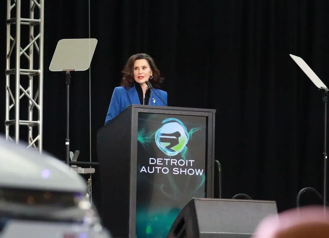 Whitmer speaks to Michigan auto industry