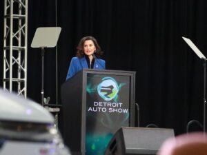Whitmer speaks to Michigan auto industry