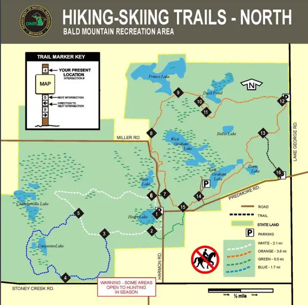 Bald Mountain Skiing Map