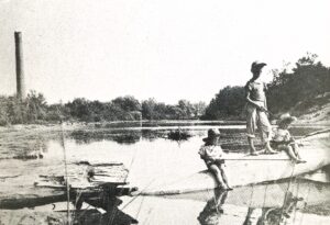 Boys Fishing In The Pinnebog River