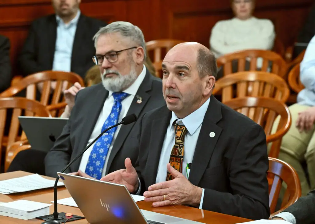 Rep. Jerry Neyer, R-Shepherd, testifies before the House Government Operations Committee on Thursday, Feb. 13, 2025.