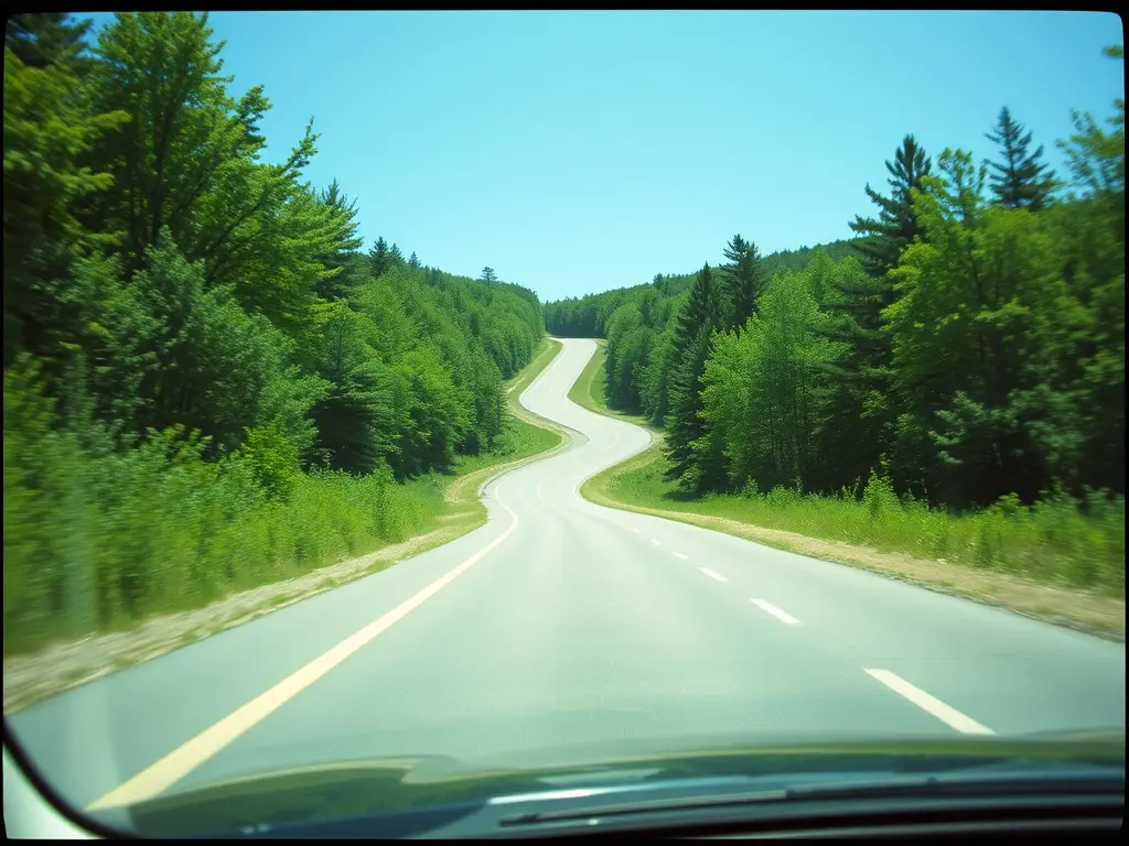 Gravity hill in west michigan