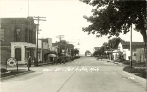 Port Austin Main Street 1912