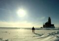 Port Austin Lighhouse in Winter