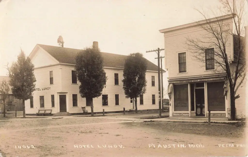 Hotel Lundy and the Port Austin Drug Co.