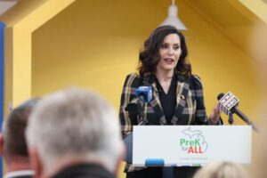 Whitmer discusses Michigan PreK enrollment