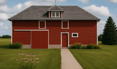 Artist Rendition of the 10 cent horse barn museum in Ubly Michigan