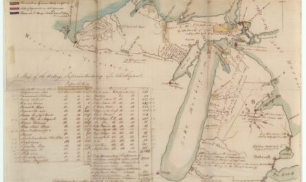 1837 Michigan Map