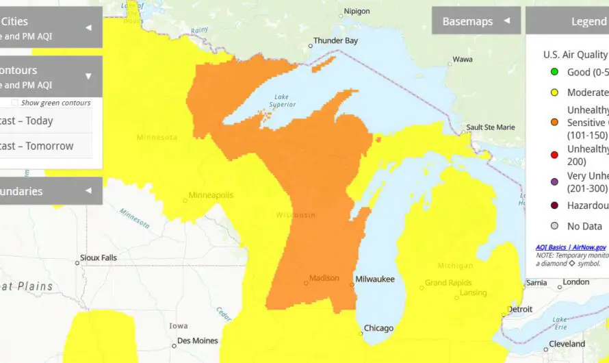 Michigan Air Quality Alert Looks to Ease Today From Canadian Wildfire Smoke