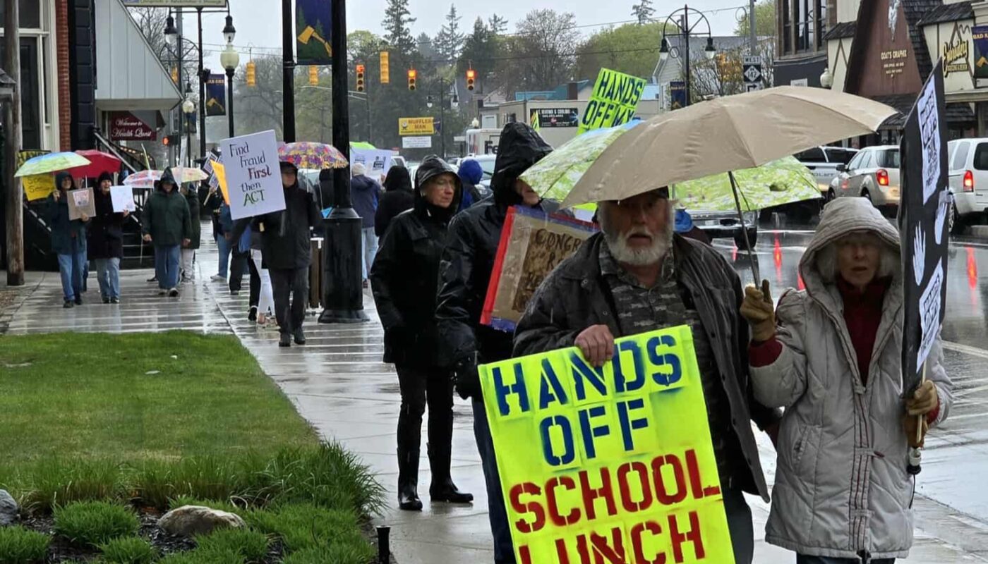 Bad Axe May Day protest