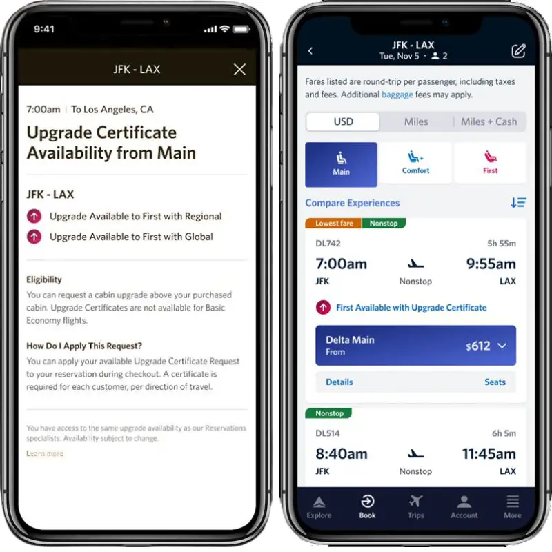 Fly Delta app