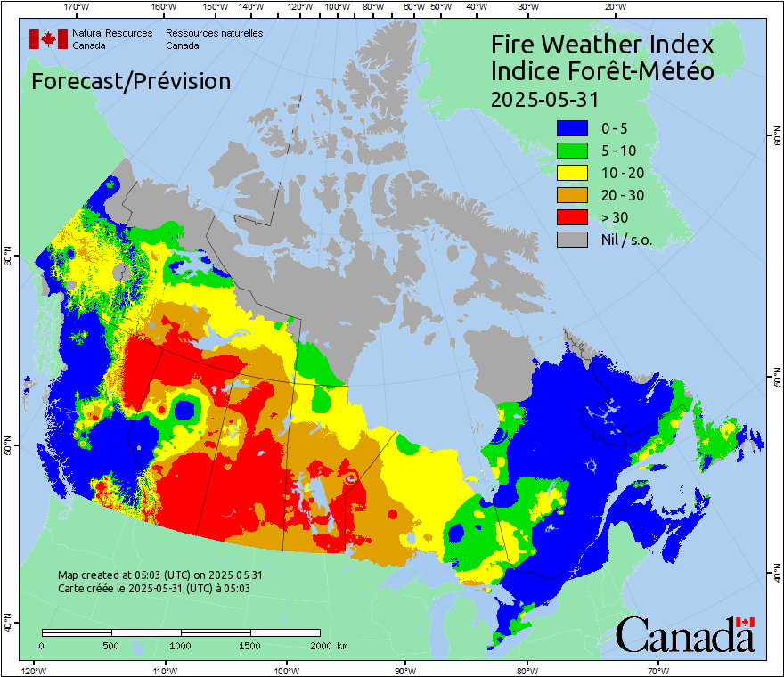 Current Wildfires in Canada