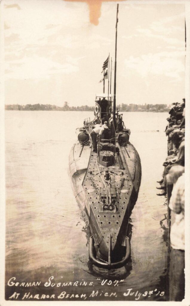 German Sub at Harbor Beach 1919