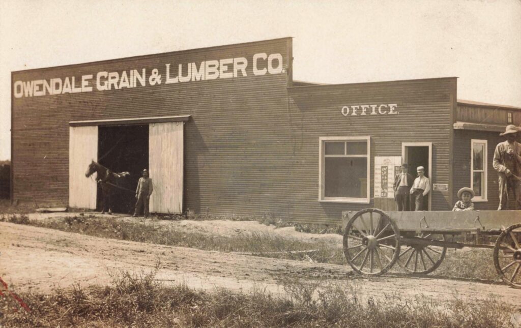 Historic grain and lumber company building