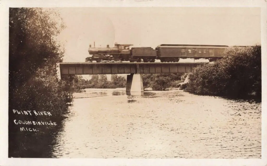 Flint River for Columbiaville Michigan history