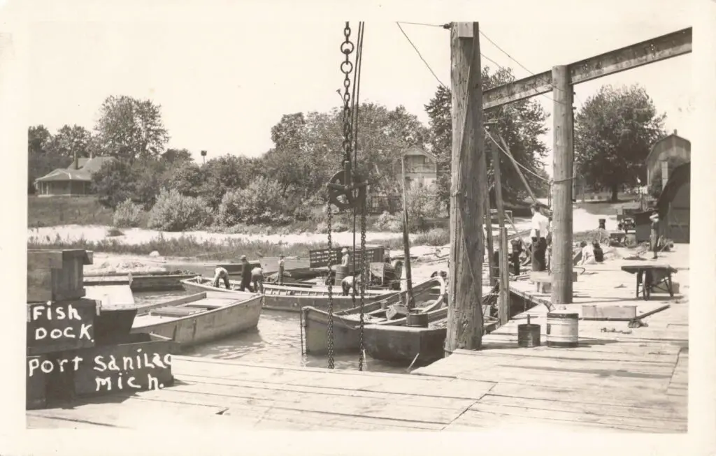 Port Sanilac's Docks and Fishery