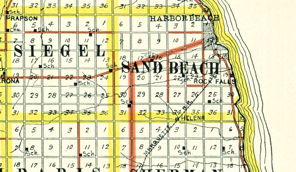 Map of Helena Michigan