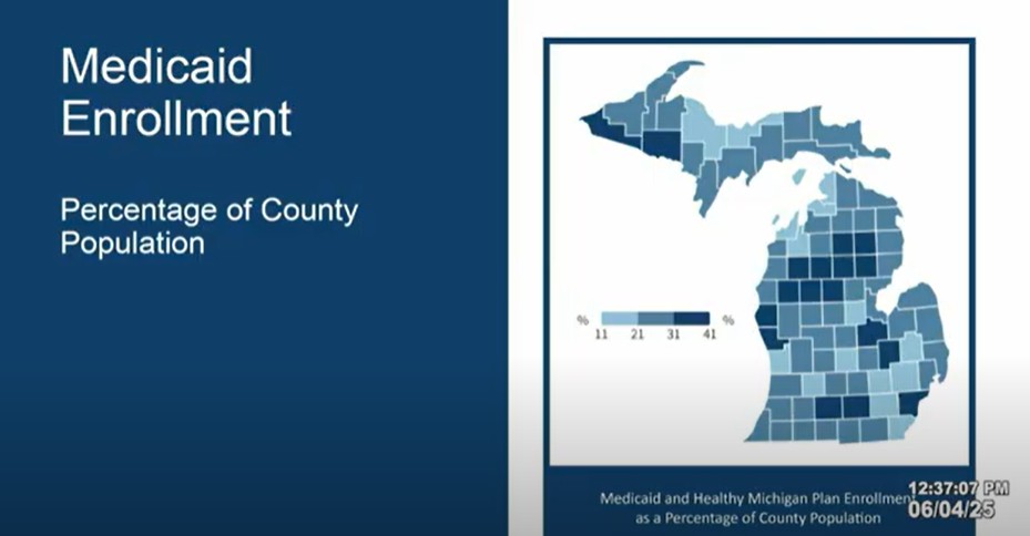 Medicaid Enrollment by County in Michigan