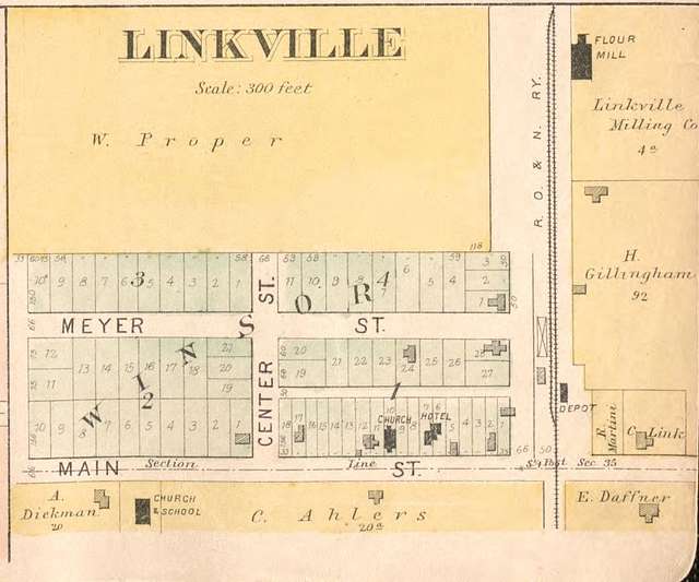 Plat Map Linkville - Linkville Michigan History