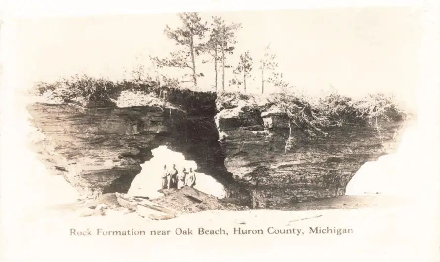 Unusual Rock Formation Near Oak Beach – c1935