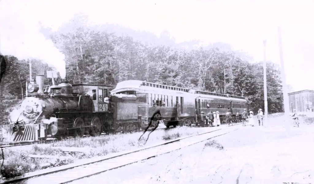 a train on the tracks