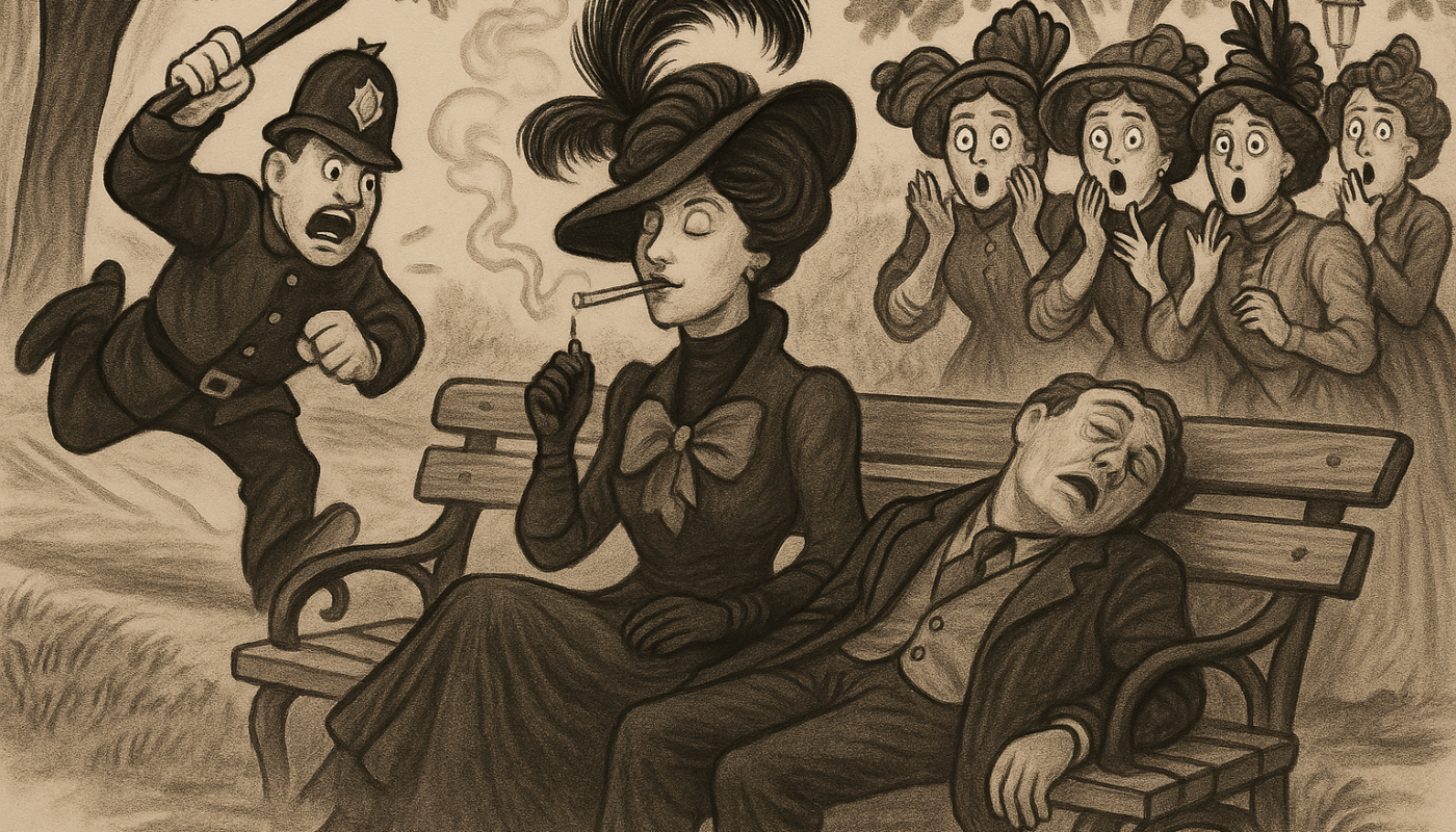 Woman Arrested For Smoking 1913