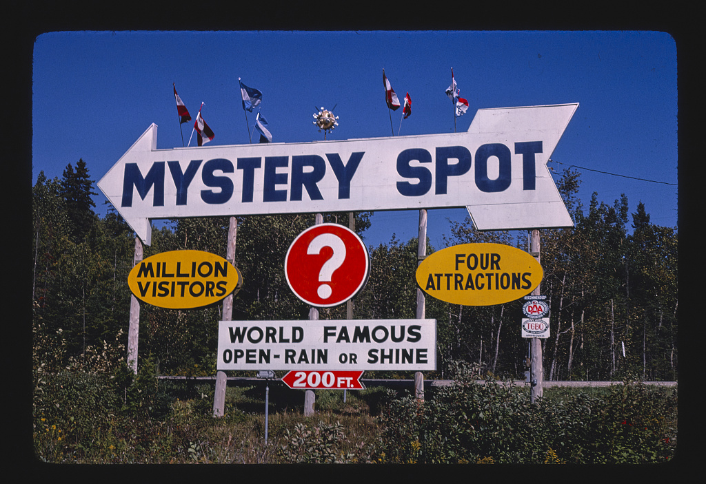Mystery Spot entrance, Saint Ignace, Michigan