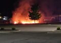 Fireworks tent explosion Cadillac