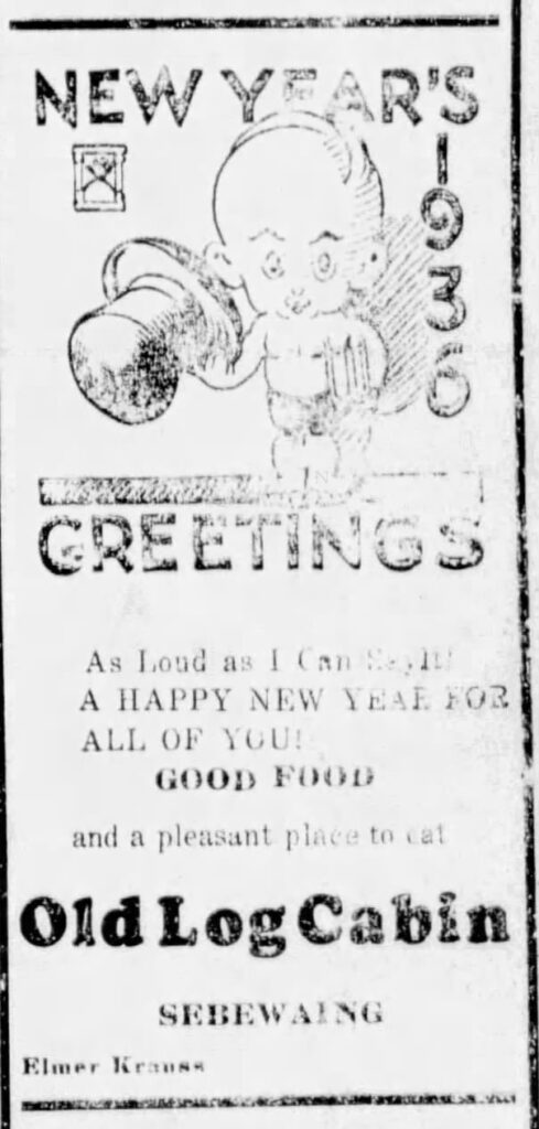 a black and white paper with a drawing of a baby holding a large pot