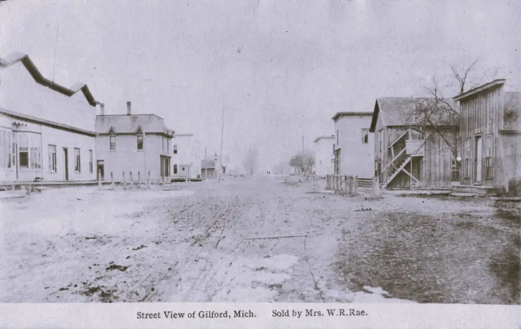 Steet View of Gilford, Michigan