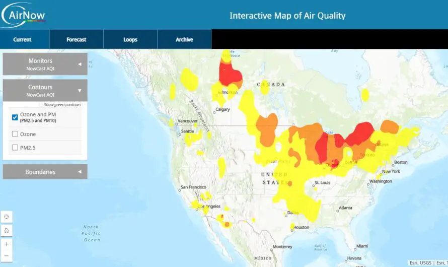 Michigan Air Quality Advisory  – Canadian Wildfire Smoke Warnings Continue (+2.5PM)