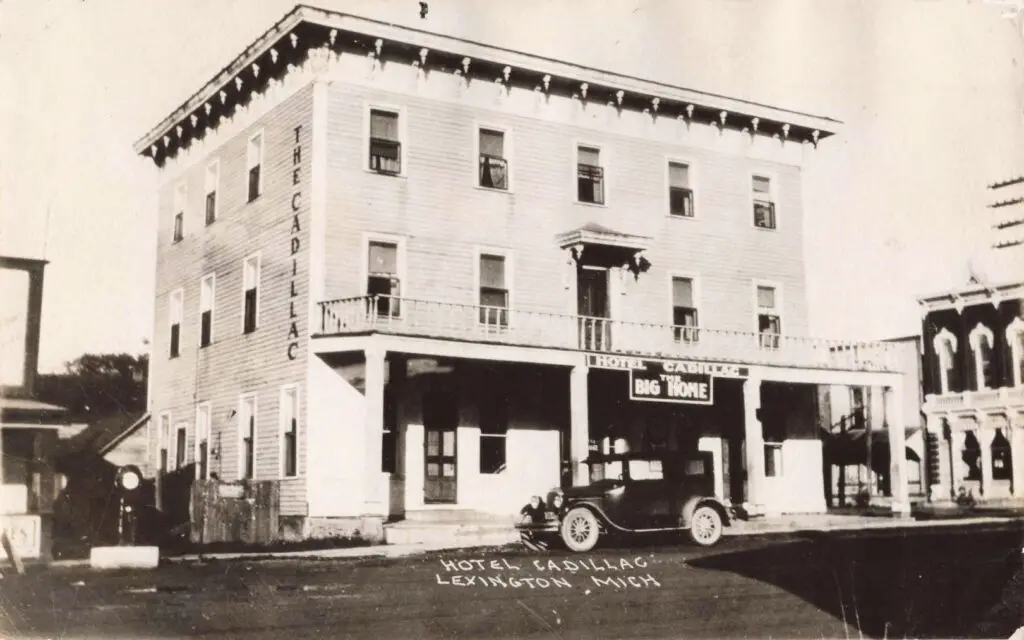 a building with a car parked in front of it